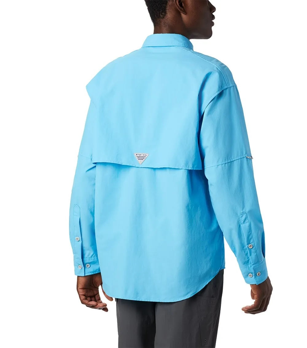 Columbia PFG Bahama II Long Sleeve Mens Shirt Riptide