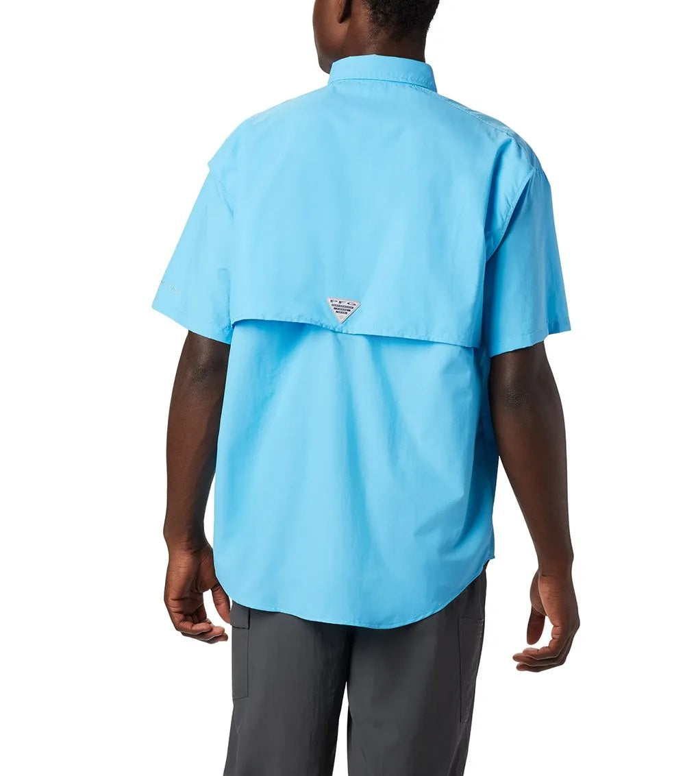 Columbia PFG Bahama Mens Short Sleeve Shirt Riptide