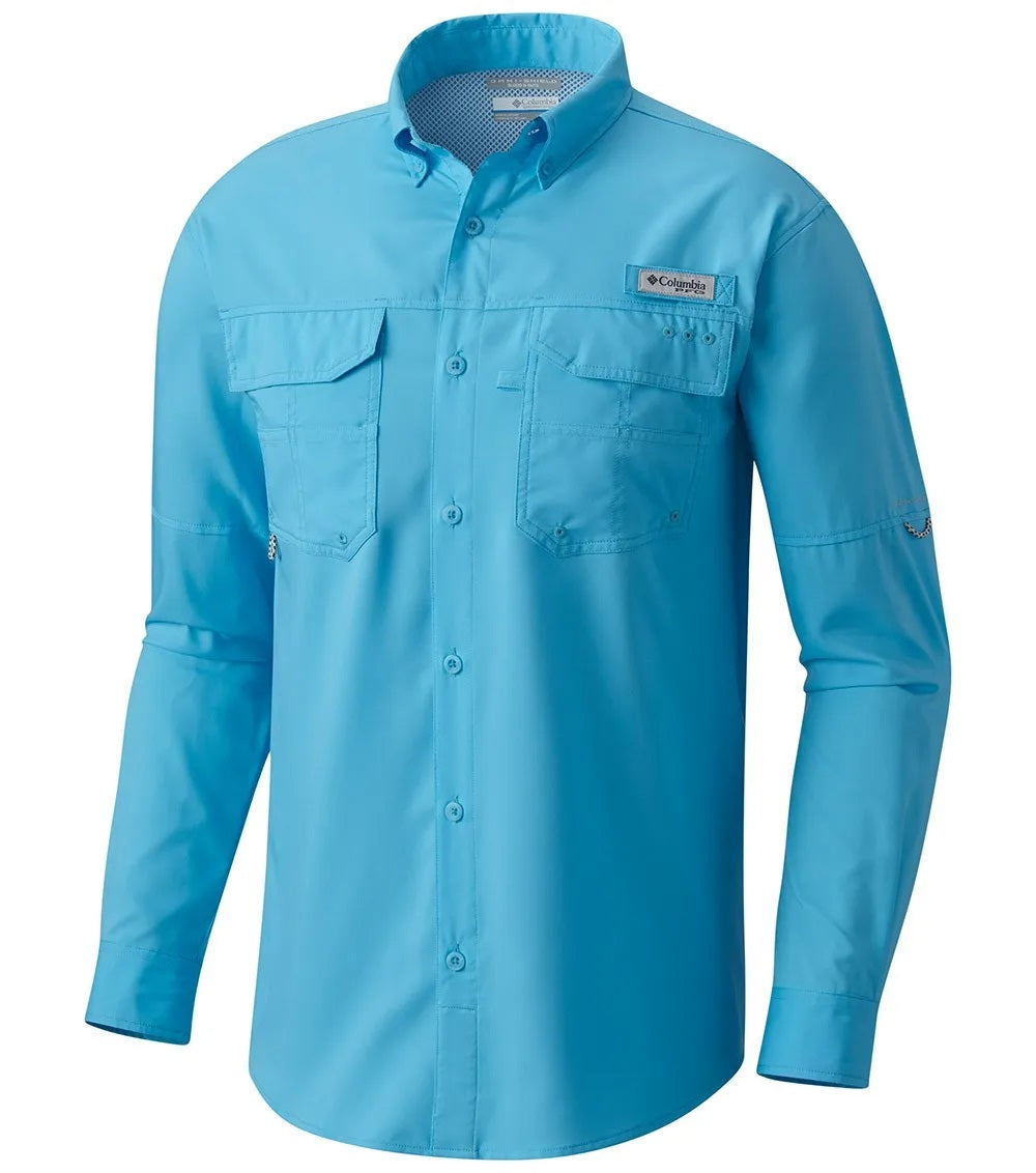 Columbia PFG Blood and Guts III Long Sleeve Mens Shirt Riptide