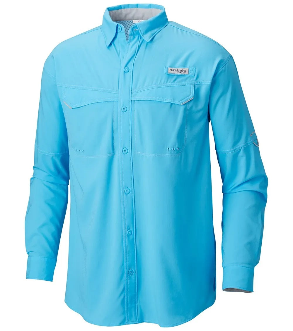 Columbia PFG Low Drag Offshore Long Sleeve Mens Shirt Riptide