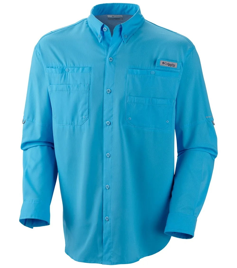Columbia PFG Tamiami II Long Sleeve Mens Shirt Riptide