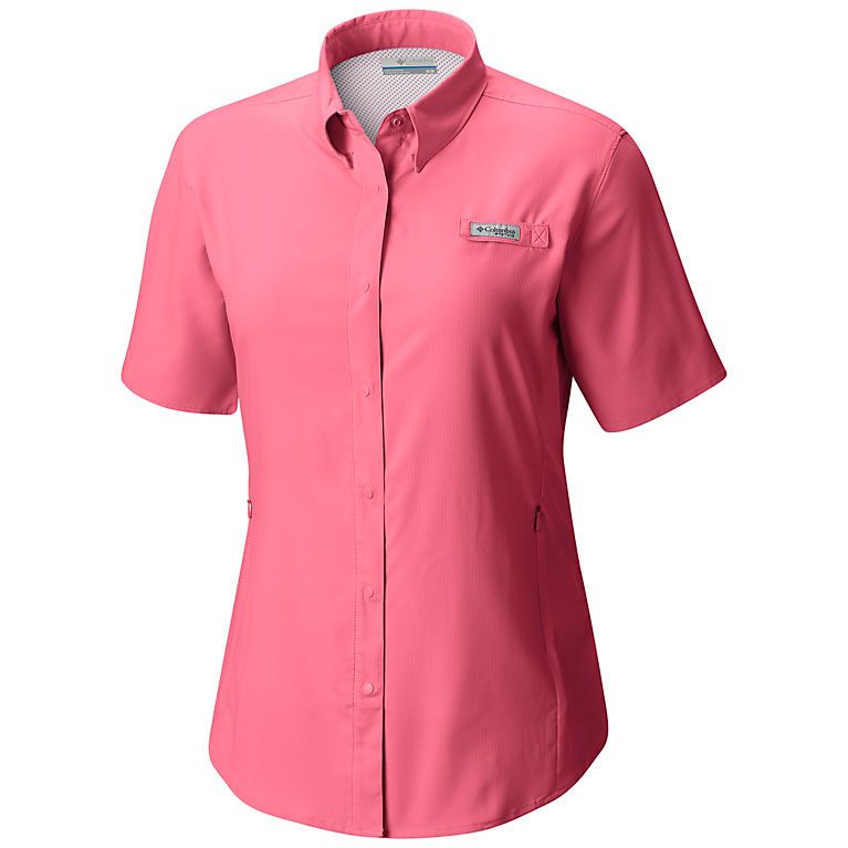 Columbia PFG Tamiami II Short Sleeve Womens Shirt Lollipop