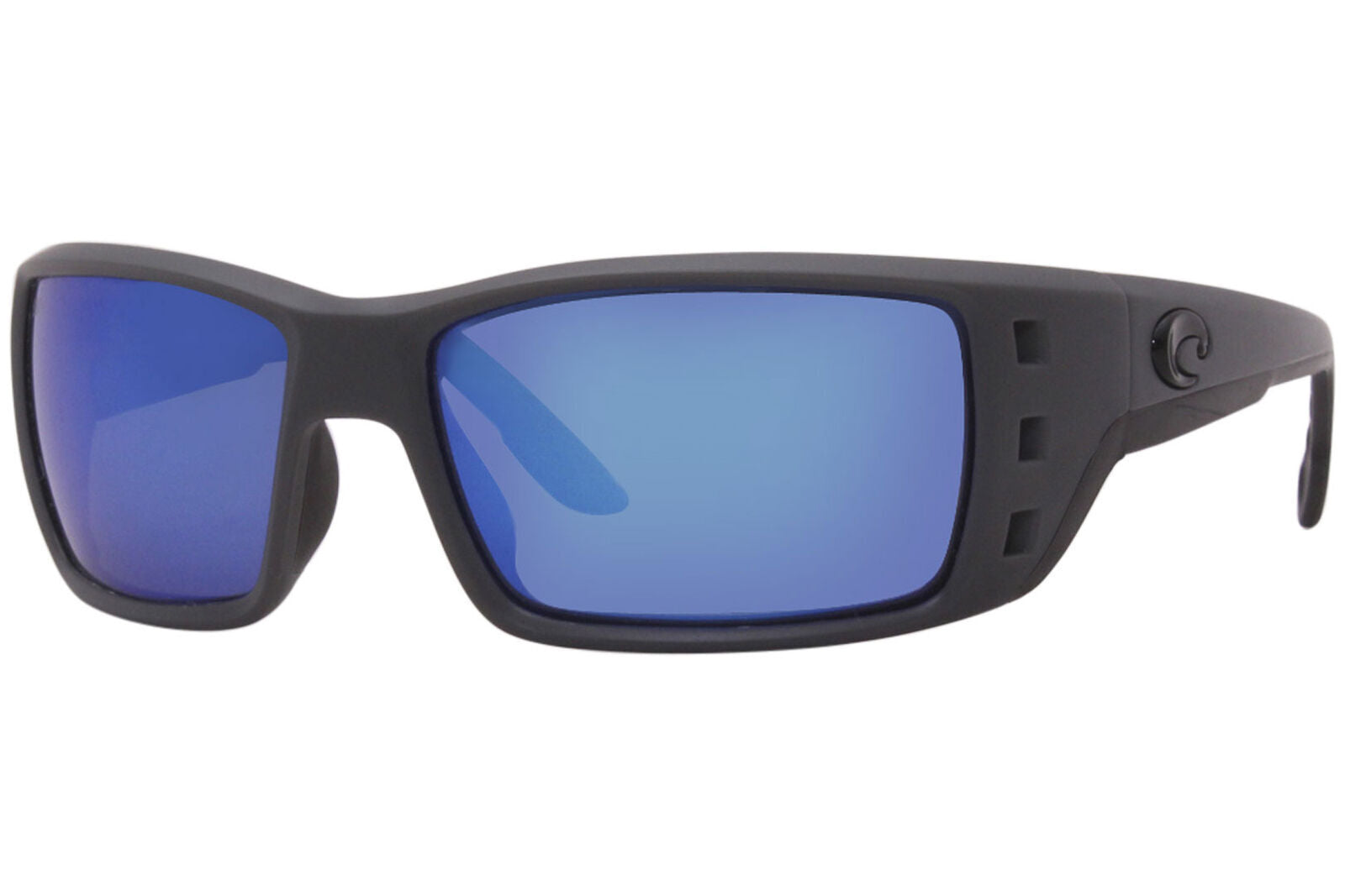 Costa 0690222362 Permit Matte Gray Frame Glass Blue Mirror 580g Lens Polarised Sunglasses
