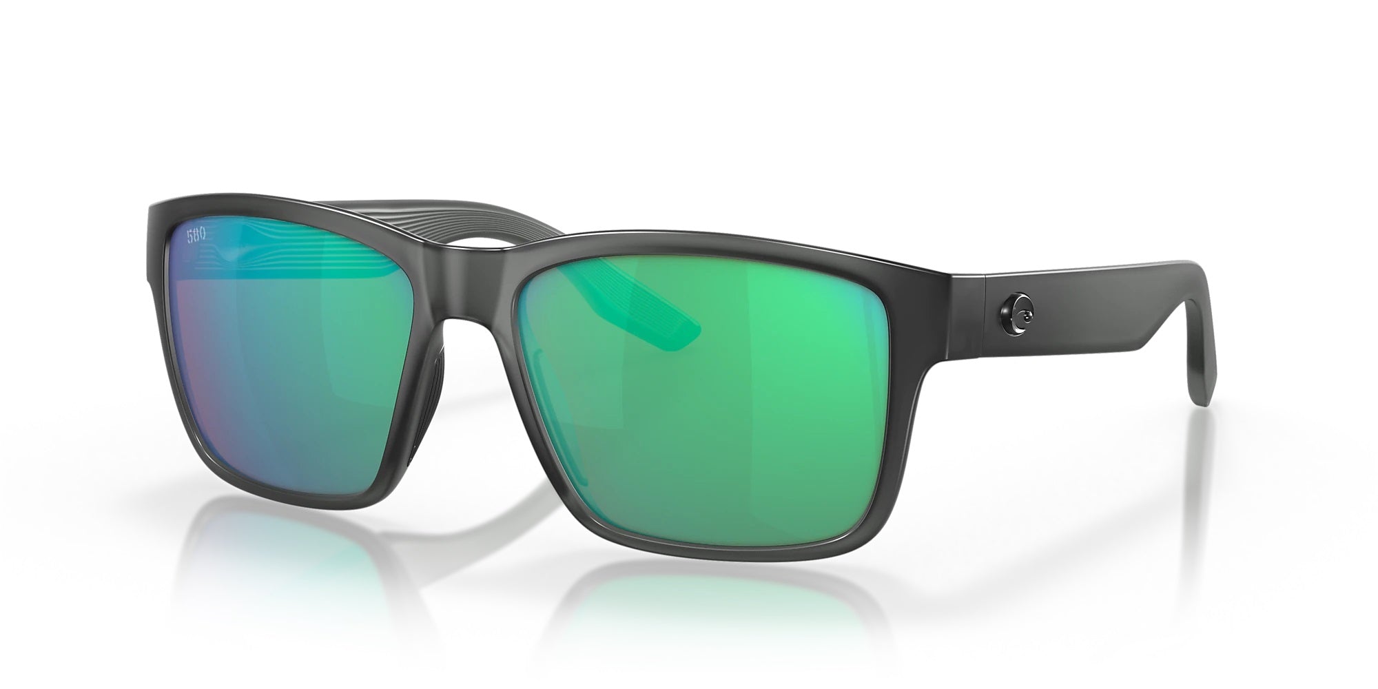 Costa 06S9049 90490457 Paunch Matte Smoke Crystal Frame Glass Green Mirror 580g Lens Polarised Sunglasses