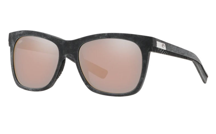 Costa Caldera Net Grey-Rubber Frame Polarised Sunglasses - Copper Mirror 580G
