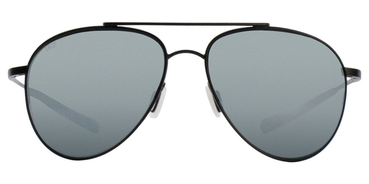 Costa Cook Satin Ocearch Matt Black Frame Polarised Sunglasses - Grey Lense 580P