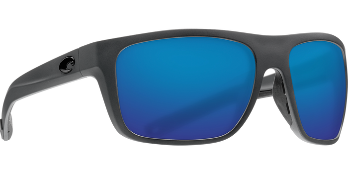 Costa Del Mar Broadbill Matt Grey Frame Polarised Sunglasses - Blue Mirror 580G