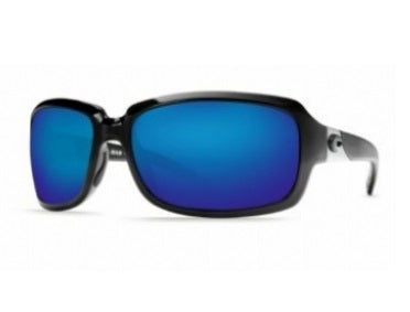 Costa Del Mar Isabela Black Frame Polarised Lens Performance Sunglasses - Blue Mirror 580G