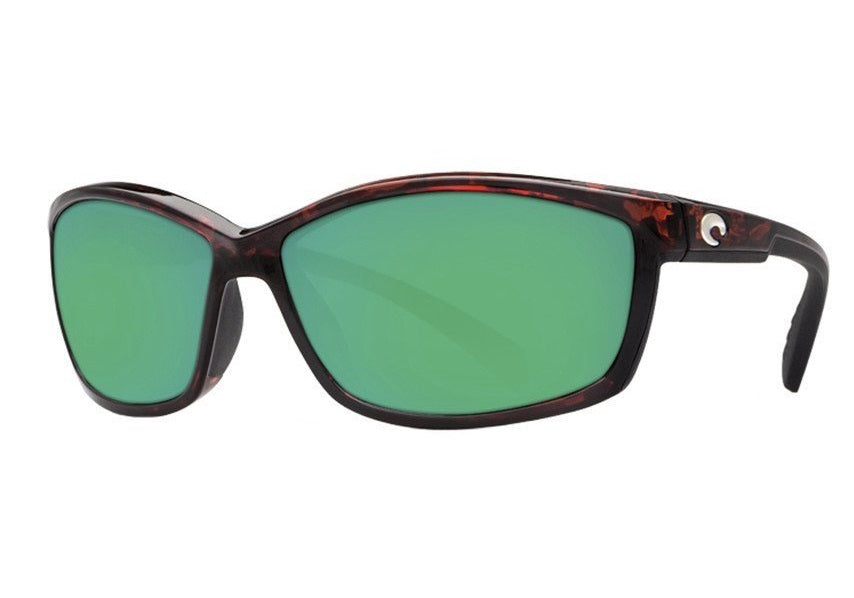 Costa Del Mar Manta Tortoise Frame Polarised Lens Performance Sunglasses - Green 580G