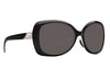 Costa Del Mar Sea Fan Black White Frame Polarised Lens Performance Sunglasses - Silver Mirror 580P