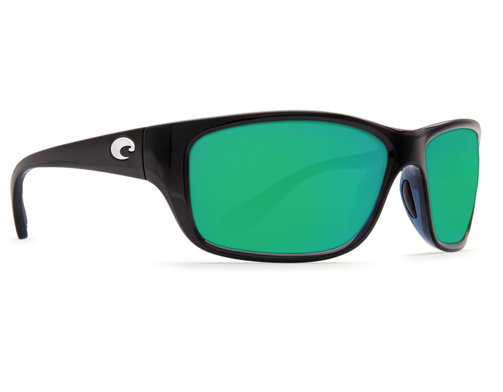 Costa Del Mar Tasman Sea Shiny Black Frame 580g Green Mirror Glass Lens Polarised Performance Sunglasses
