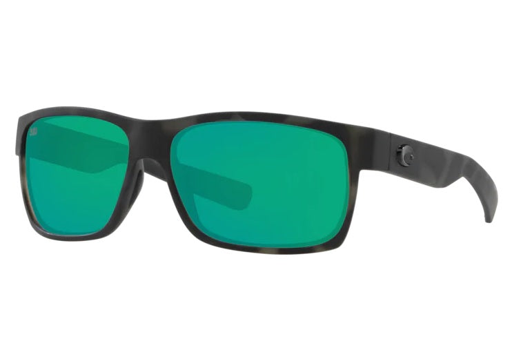 Costa Half Moon Tiger Shark Ocearch Frame Polarised Sunglasses - Green Mirror 580G