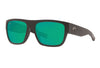 Costa Del Mar Sampan Matt Black Frame Polarised Sunglasses