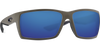 Costa Del Mar Reefton Matte Moss Frame Polarised Sunglasses - Blue Mirror 580G
