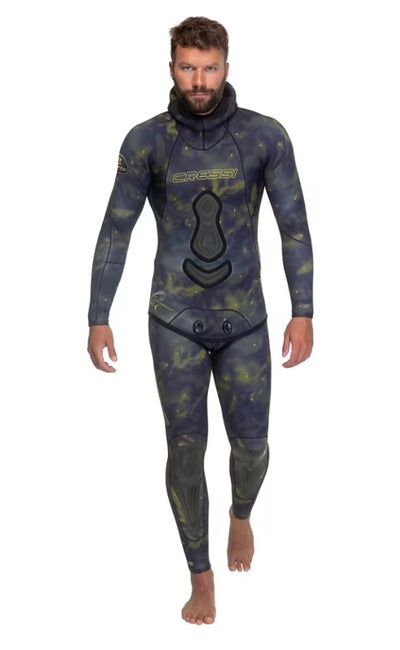 Cressi Lampuga Mens Open Cell Hyperstretch Stealth Camo Wetsuit 3mm