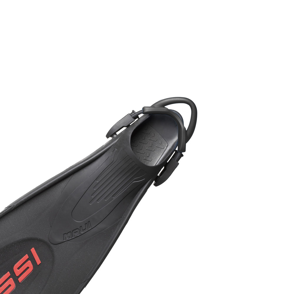 Cressi Maui Dive Centre Adjustable Open Heel Snorkeling Fins Black Red