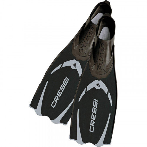 Cressi Pluma Black Silver Freediving Spearfishing Fins