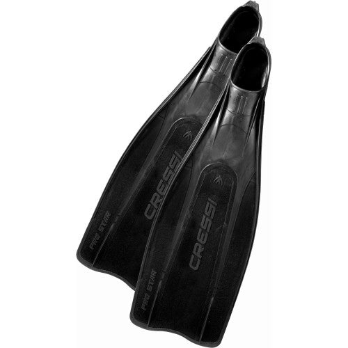 Cressi Pro Star Black Freediving Spearfishing Fins