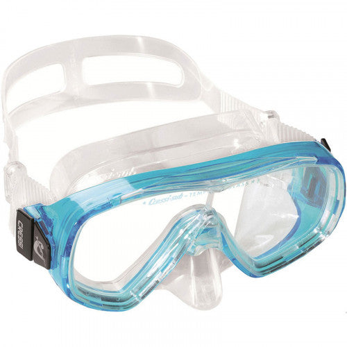 Cressi Rondinella Aquamarine Complete Mask-Snorkel-Fin Set with Bag