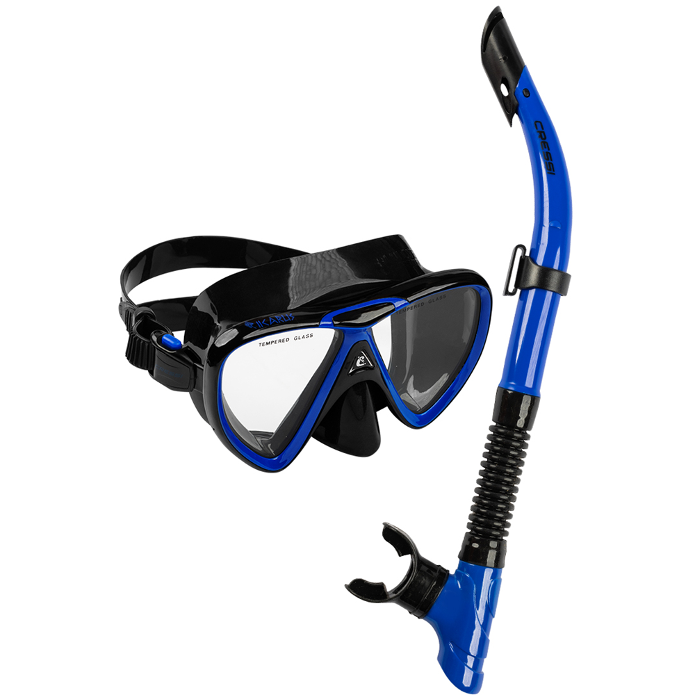 Cressi Ikarus X-Hale Mask Snorkel Set