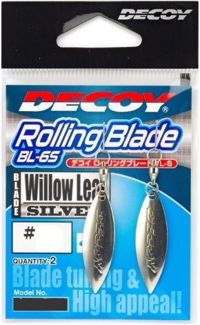 Decoy BL-6S Rolling Willow Leaf Blade Lure Silver
