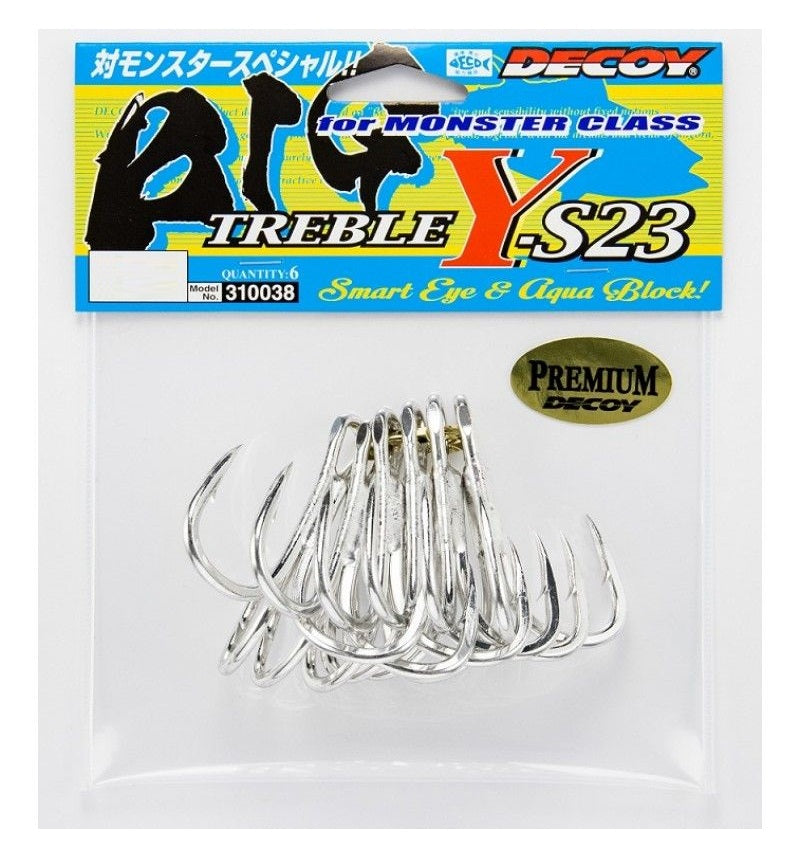 Decoy Big Treble Y-S23 treble hooks