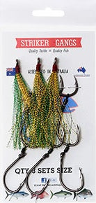 Elkat HD Striker 7 Flasher Pre Ganged Dressed Gang Hook Sets