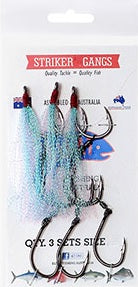 Elkat HD Striker 7 Flasher Pre Ganged Dressed Gang Hook Sets