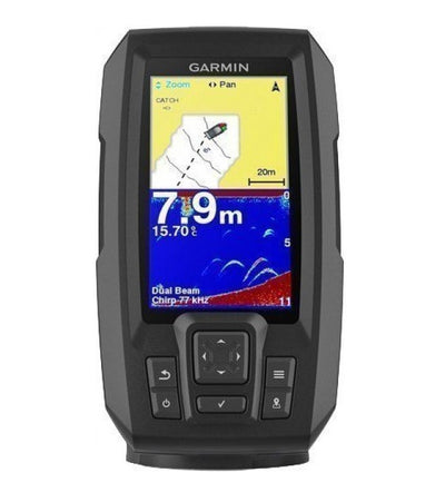 Garmin Striker Plus 4 GPS and Sonar Sounder Fishfinder with Dual Beam Transducer 010-01870-01