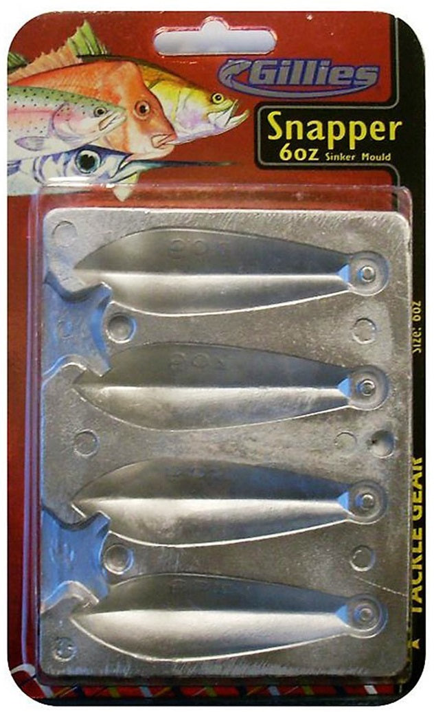 Gillies Snapper Lead Sinker Mould