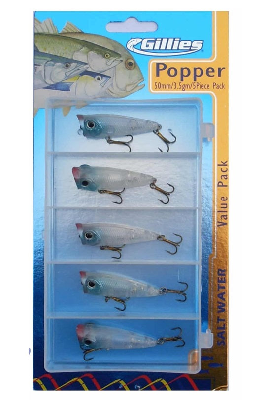 Gillies Surface Popper Lure Bulk Value Pack