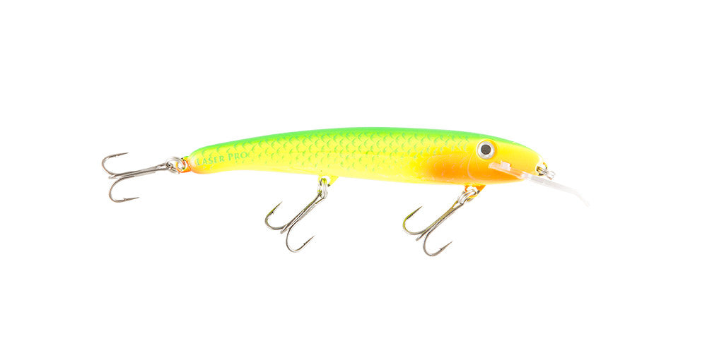 Halco Laser Pro 120STD Hard Body Trolling Lure Green Fluoro - Mega Clearance