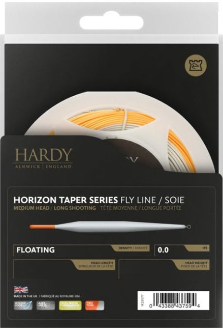 Soie De Pêche à La Mouche Hardy Horizon Taper Series - WF6 Intermédiaire (Jaune)