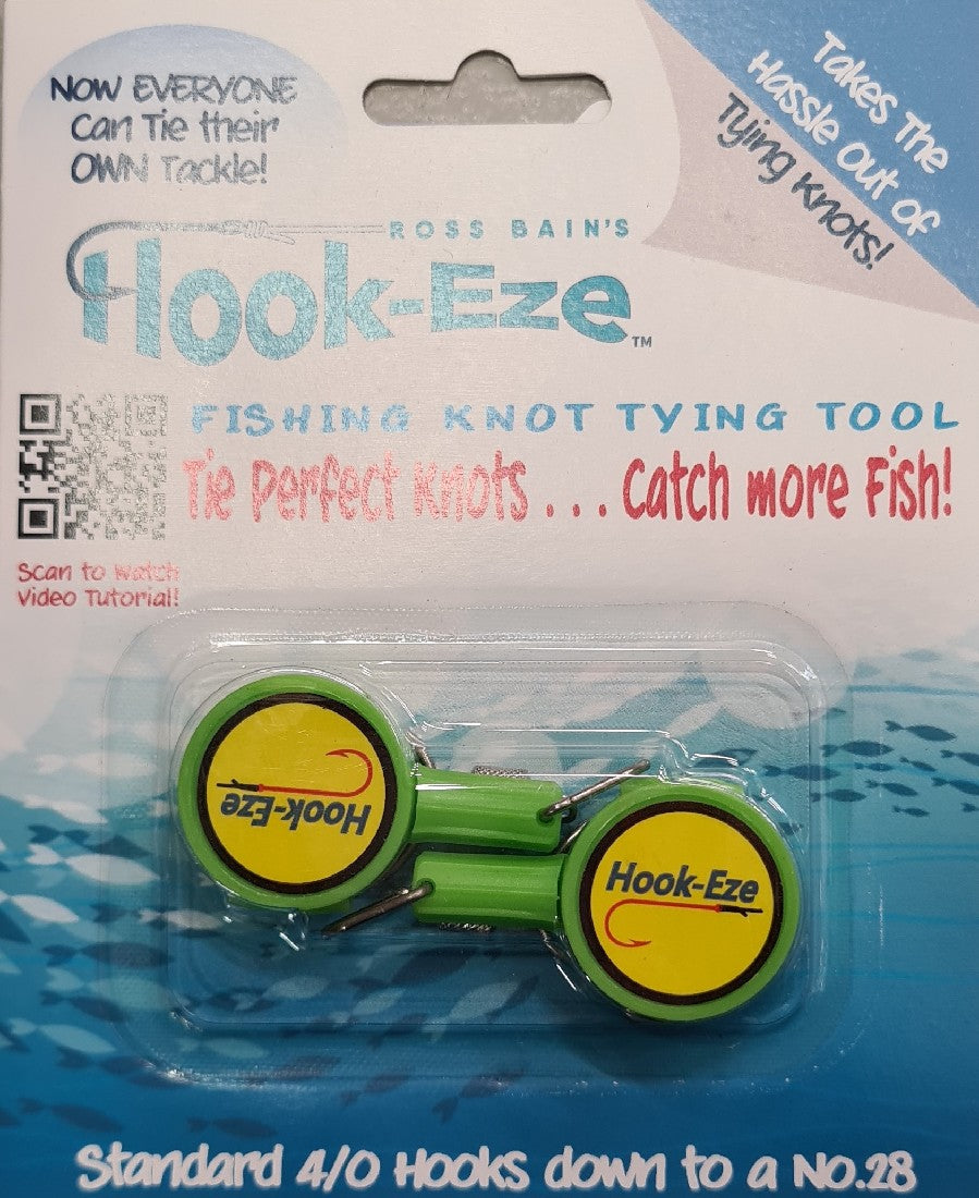 HOOK-EZE Fishing Knot Tying Tool-Original - Yellow