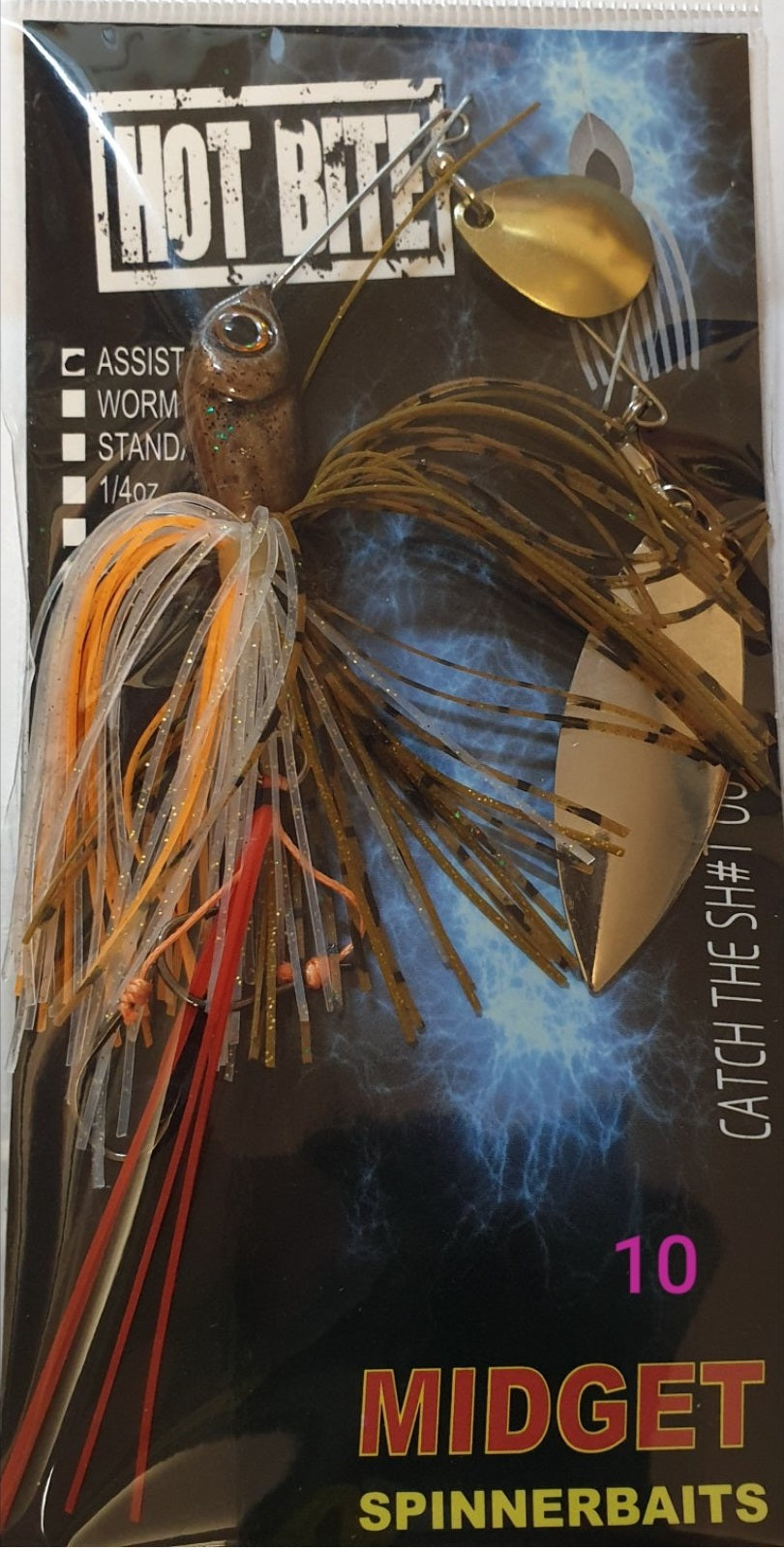 Hot Bite Midget Spinnerbait Lure - 1/2oz