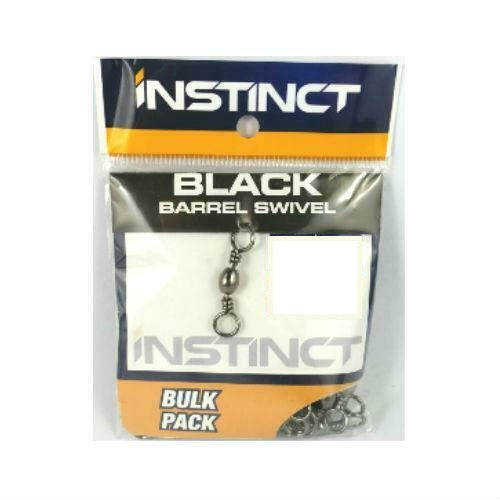 Instinct Black Barrel Swivel Bulk Value Pack