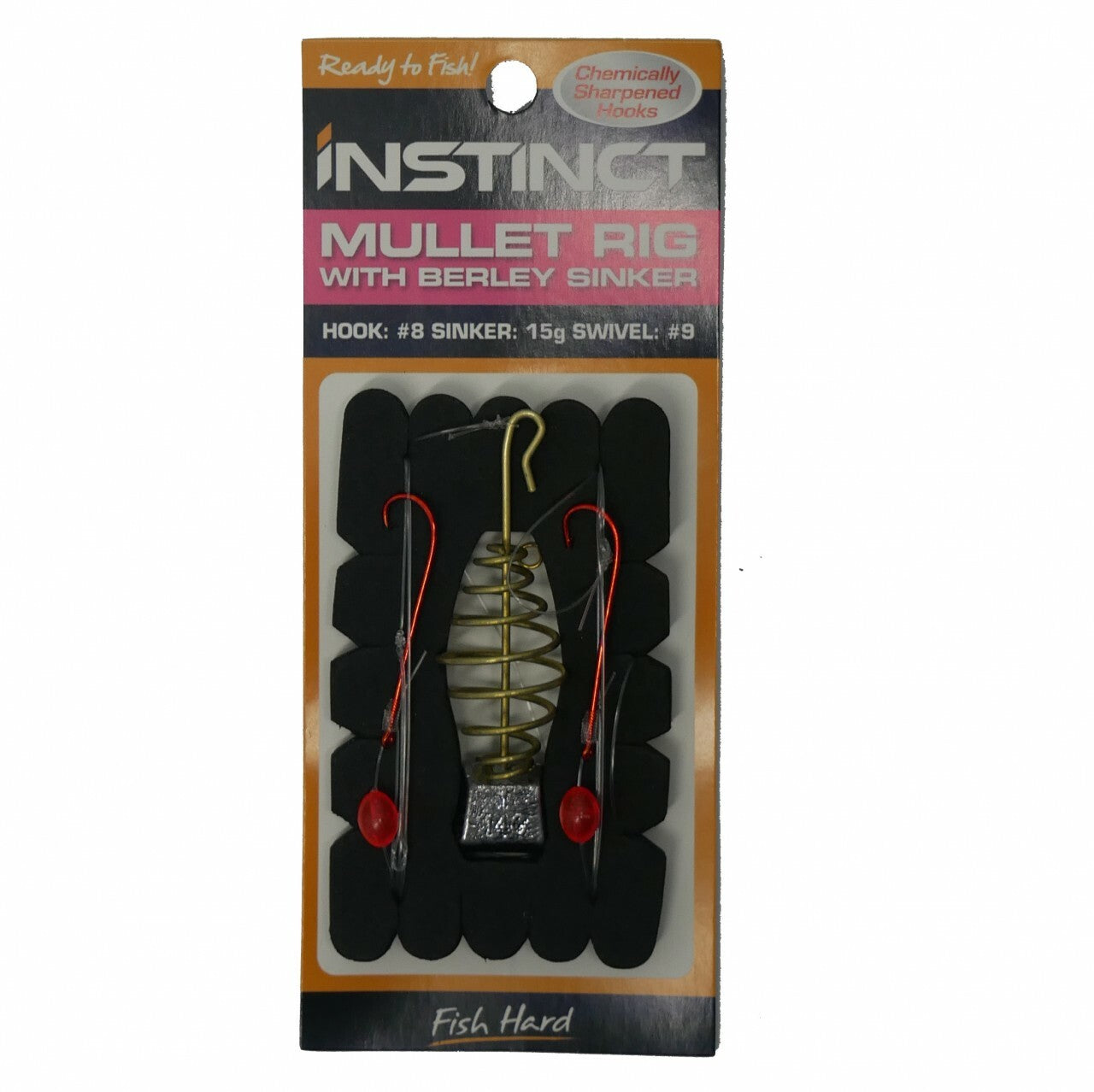 Instinct IN048 Complete Pre Tied Mullet Fishing Rig