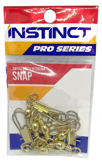 Instinct Pro Series IN203 Brass Interlock Snap Swivel