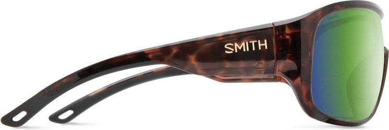 Smith Optics Spinner Matte Tortoise Frame Polarised Green Mirror Lens Performance Sunglasses