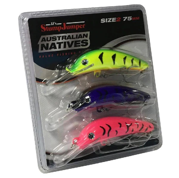 JJs Stumpjumper 37PNATIVE Natives Hard Body Lure Value Pack