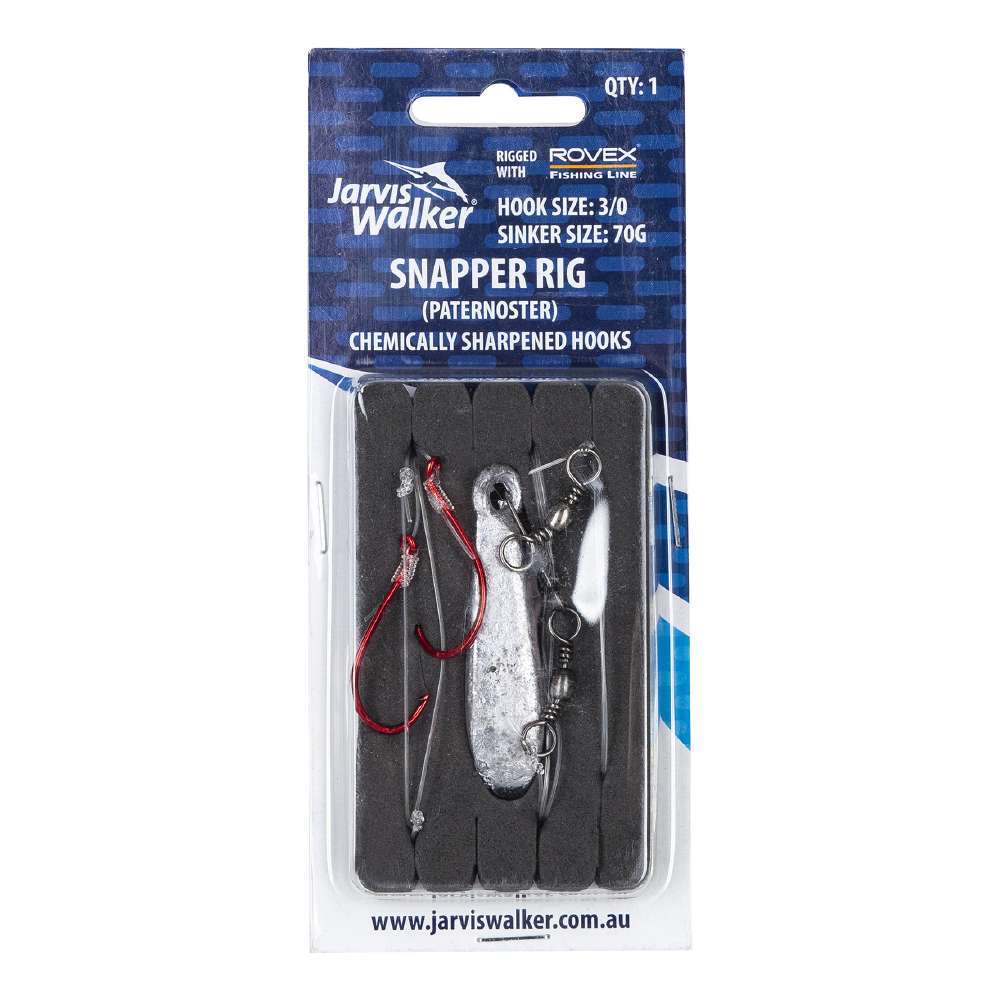 Jarvis Walker 38392 Offshore Reef Fishing Snapper Paternoster Pre Tied Ready Rig