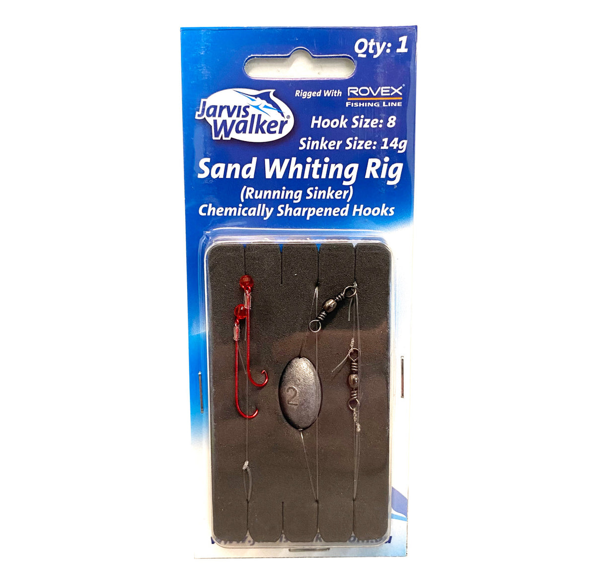Jarvis Walker 38484 Whiting Running Sinker Pre Tied Ready Rig