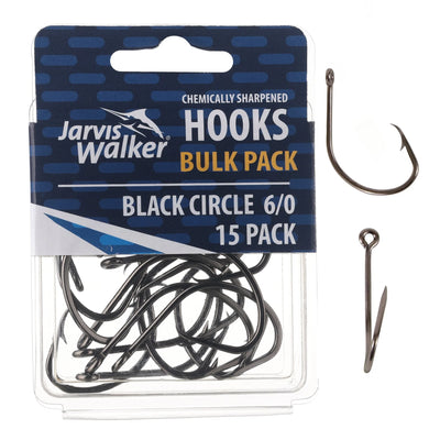 Jarvis Walker Black Chemcially Sharpened Circle Hook Value Pack