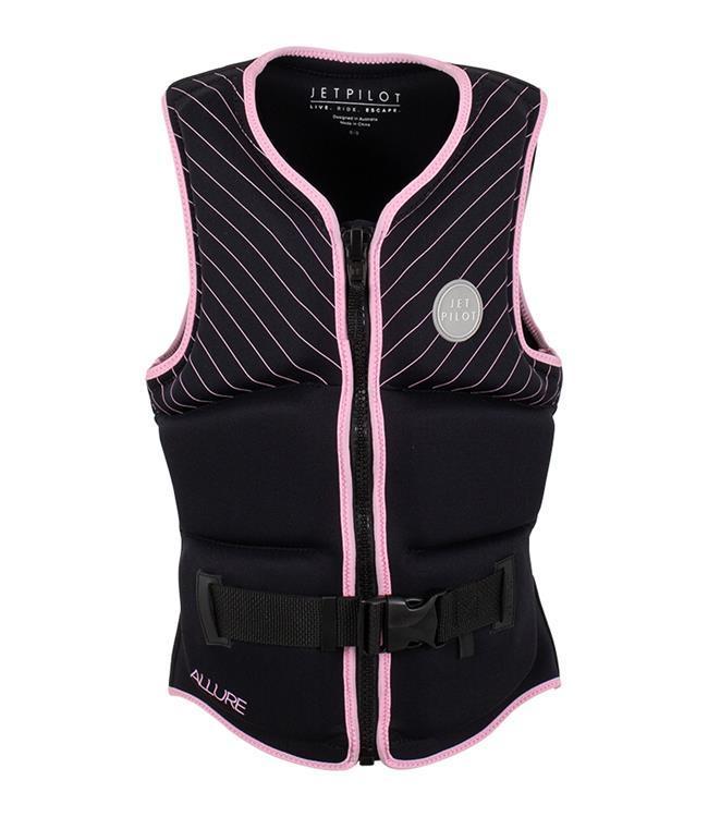 Jetpilot Allure Front Entry Level 50 PWC NEO Neoprene Womens Life Jacket PFD Vest - Black