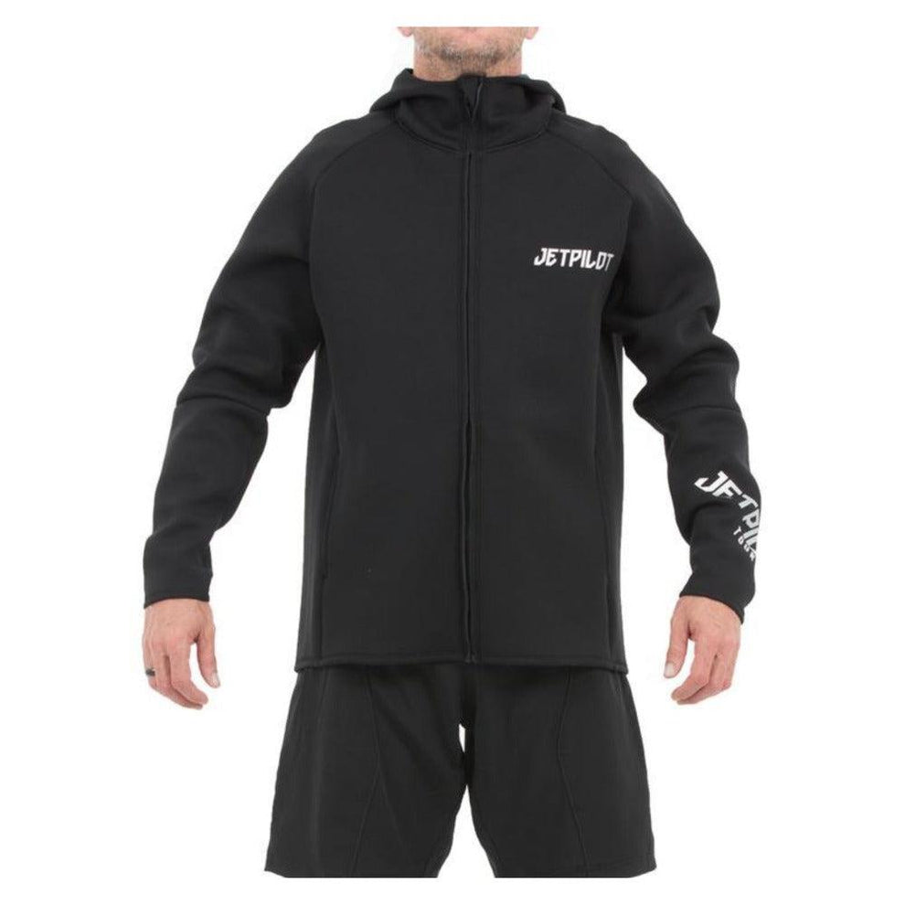 Jetpilot Flight Mens Hooded Jetski Tour Coat Black JA22160