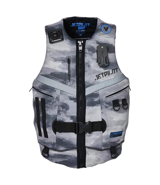 Jetpilot Venture Mens Neo Neoprene Life Jacket PFD Vest Grey Camo