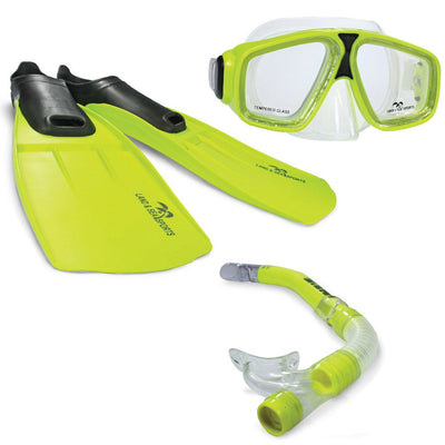 Land and Sea Adventurer Silicone MSF Mask Snorkel Fin Set