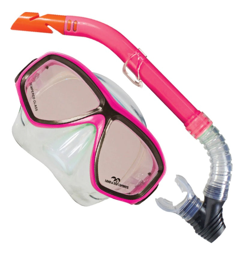 Land and Sea Clearwater Silicone Mask and Snorkel Set