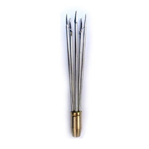 Land and Sea Brass 5-Barb Cluster Spear Head