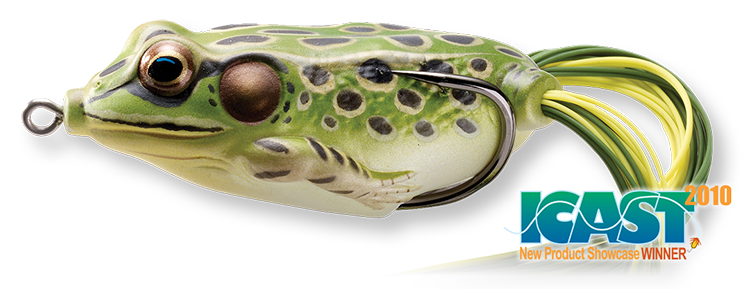 Live Target Frog Hollow Body Topwater Surface Walker Lure